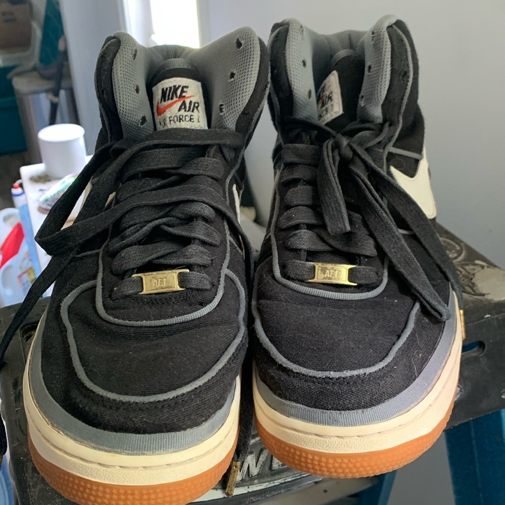 Nike air forces high cut men’s sneakers black casual